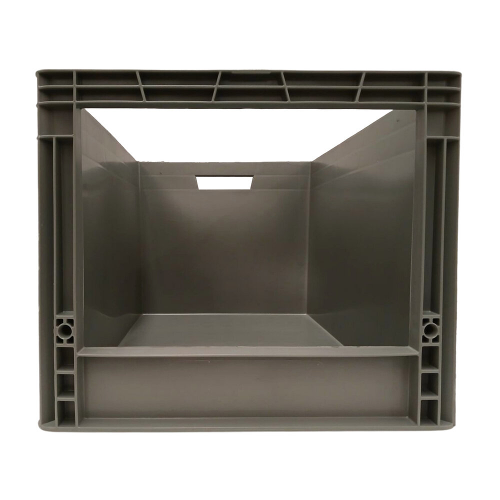 Embox Magazijnbak, 600x400x340 mm, euronorm, grijs kunststof, nieuw