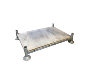 Stapelrek 1560x1190x310 mm inclusief voet, staal, gebruikt