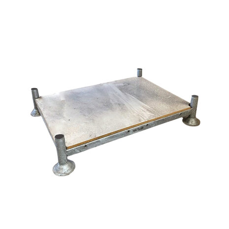 Stapelrek 1560x1190x310 mm inclusief voet, staal, gebruikt