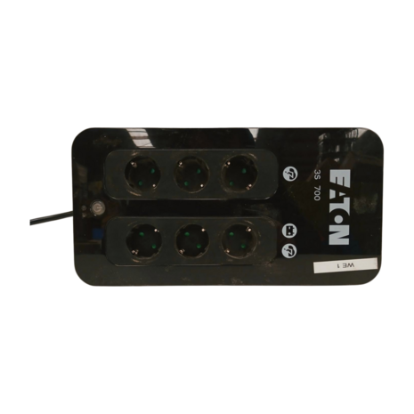 Eaton Eaton 3S700DIN, 700 VA UPS, offline, zwart, vrijstaand, gebruikt Eaton Eaton 3S700DIN, 700 VA UPS, offline, zwart, vrijstaand, gebruikt