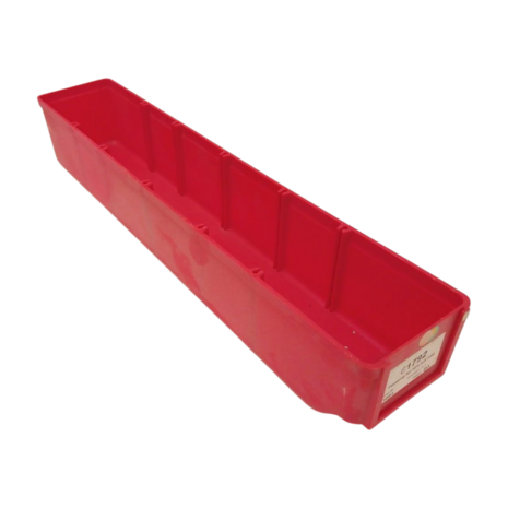 Emtrade Stellingbak 150x95x85 mm, rood pp, gebruikt