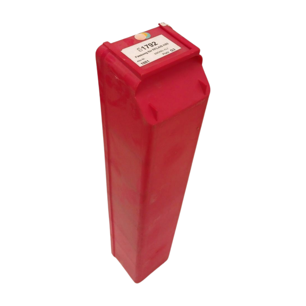 Emtrade Stellingbak 500x95x85 mm, rood pp, gebruikt Emtrade Stellingbak 500x95x85 mm, rood pp, gebruikt