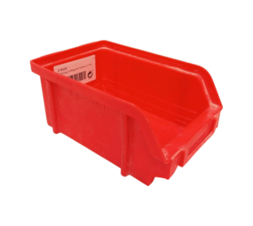 Emtrade Magazijnbak 165x100x70 mm, rood pp, gebruikt