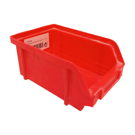 Emtrade Magazijnbak 165x100x70 mm, rood pp, gebruikt