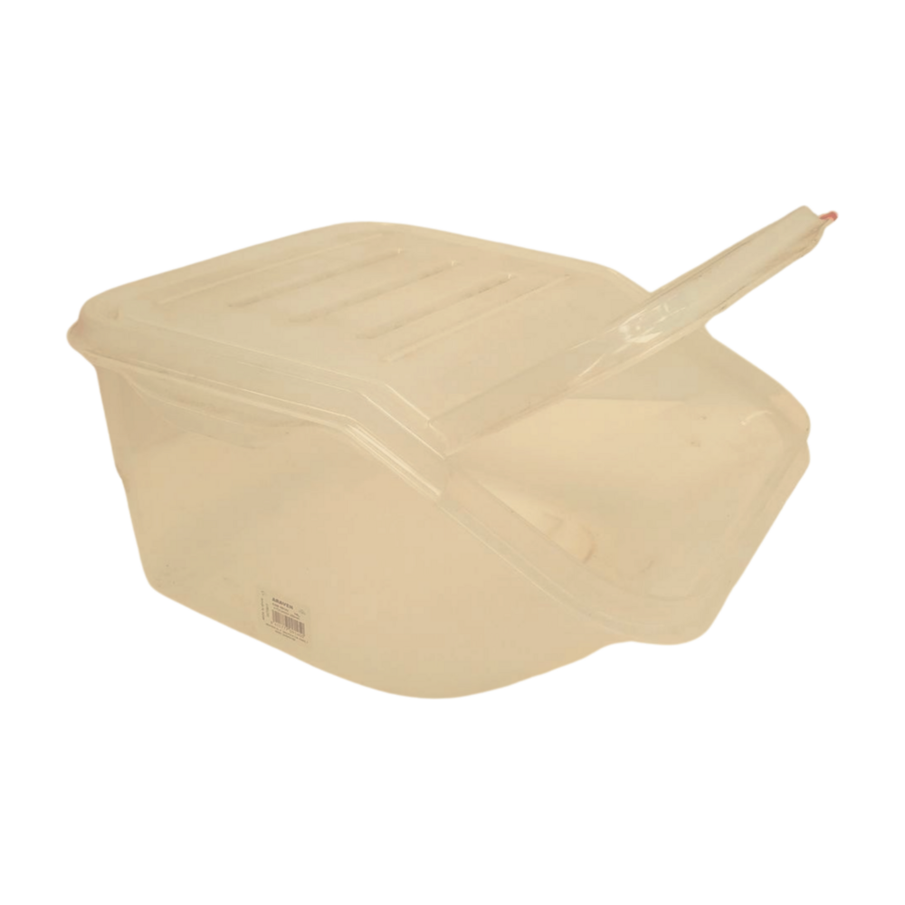 Araven Opslagbak 415x340x200 mm, levensmiddelgeschikb, met deksel, 16l, transparant pp, gebruikt