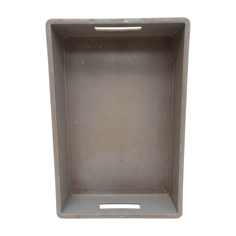 Auer Stapelbak 600x400x120 mm, grijs pp, gebruikt