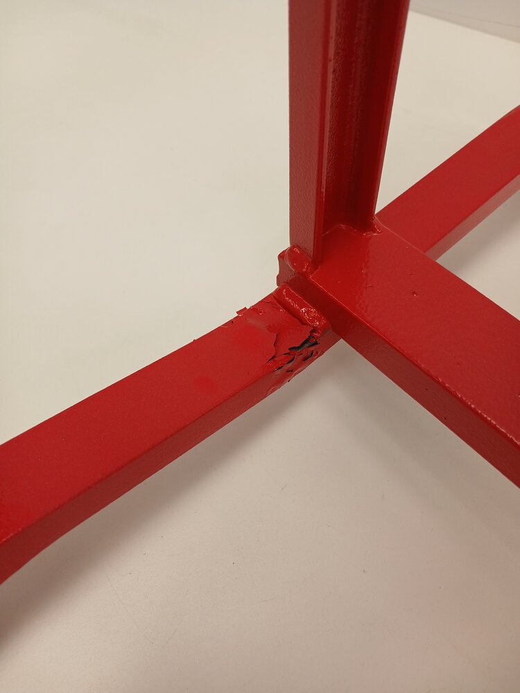 Kurkapparaat op voet, groot model, gebruikt