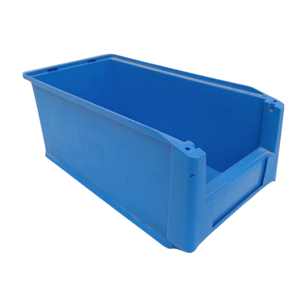 Auer Stellingbak 305x150x120 mm, blauw pp, gebruikt