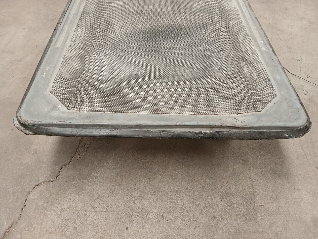 Plateauwagen, 900x600x870 mm, staal, gebruikt, 4 zwenkwielen