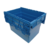 Distributiebak, 600x400x416 mm, euronorm, blauw kunststof, nieuw