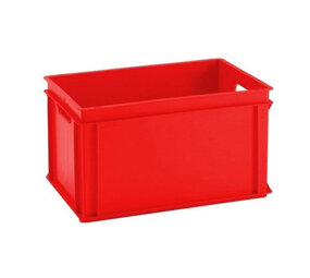 Emtrade (Nieuw) Stapelbak, 600x400x320 mm, euronorm, rood pp, nieuw