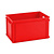 Emtrade (Nieuw) Stapelbak, 600x400x320 mm, euronorm, rood pp, nieuw