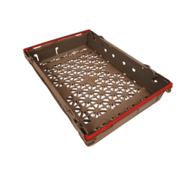 Emtrade Stapelbak, 600x400x110 mm, euronorm, grijs pp, gebruikt Emtrade Stapelbak, 600x400x110 mm, euronorm, grijs pp, gebruikt