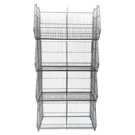 Emtrade Draadmand, 960x500x500 mm, verzinkt staal, demontabel, nieuw Emtrade Draadmand, 960x500x500 mm, verzinkt staal, demontabel, nieuw