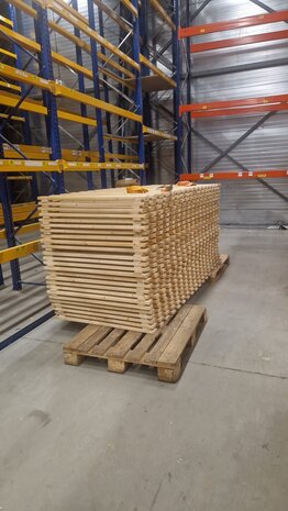 Emtrade Vlonder 3600x1000mm vurenhout, open, 2-delig, gebruikt