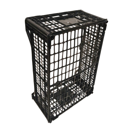 Emtrade Stapelbak, 600x400x210 mm, euronorm, zwart pp, gebruikt