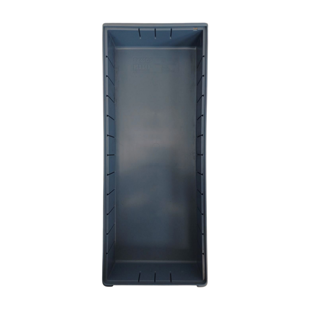 BITO Stellingbak 600x234x90 mm, 9,4 liter, kunststof bak, gesloten, stapelbaar, blauw, gebruikt