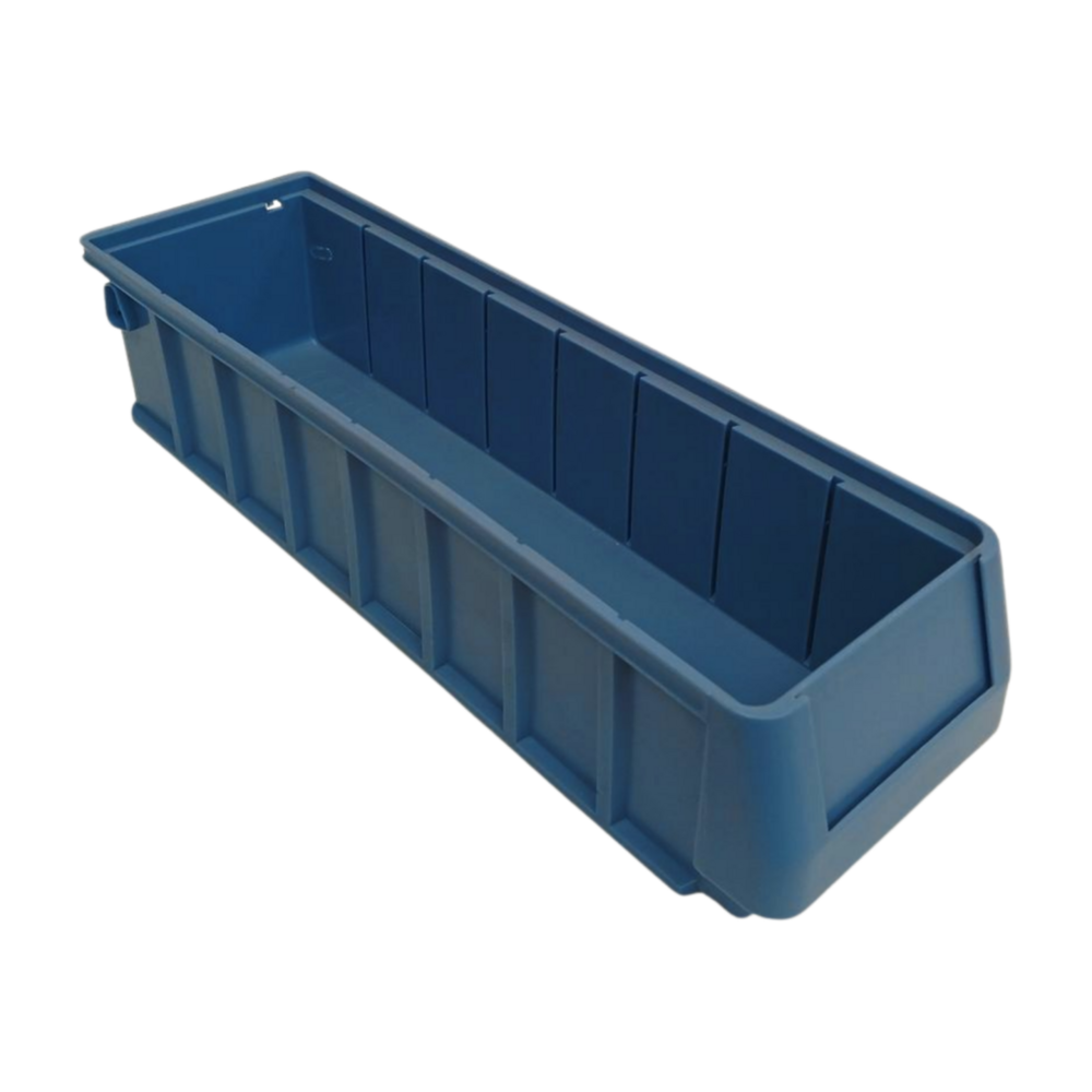 BITO Stellingbak, 400x117x90 mm, blauw kunststof, gebruikt