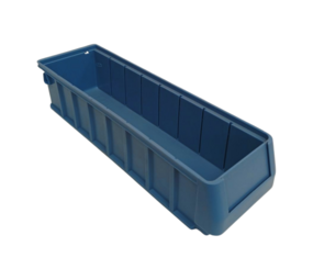 BITO Stellingbak, 400x117x90 mm, blauw kunststof, gebruikt