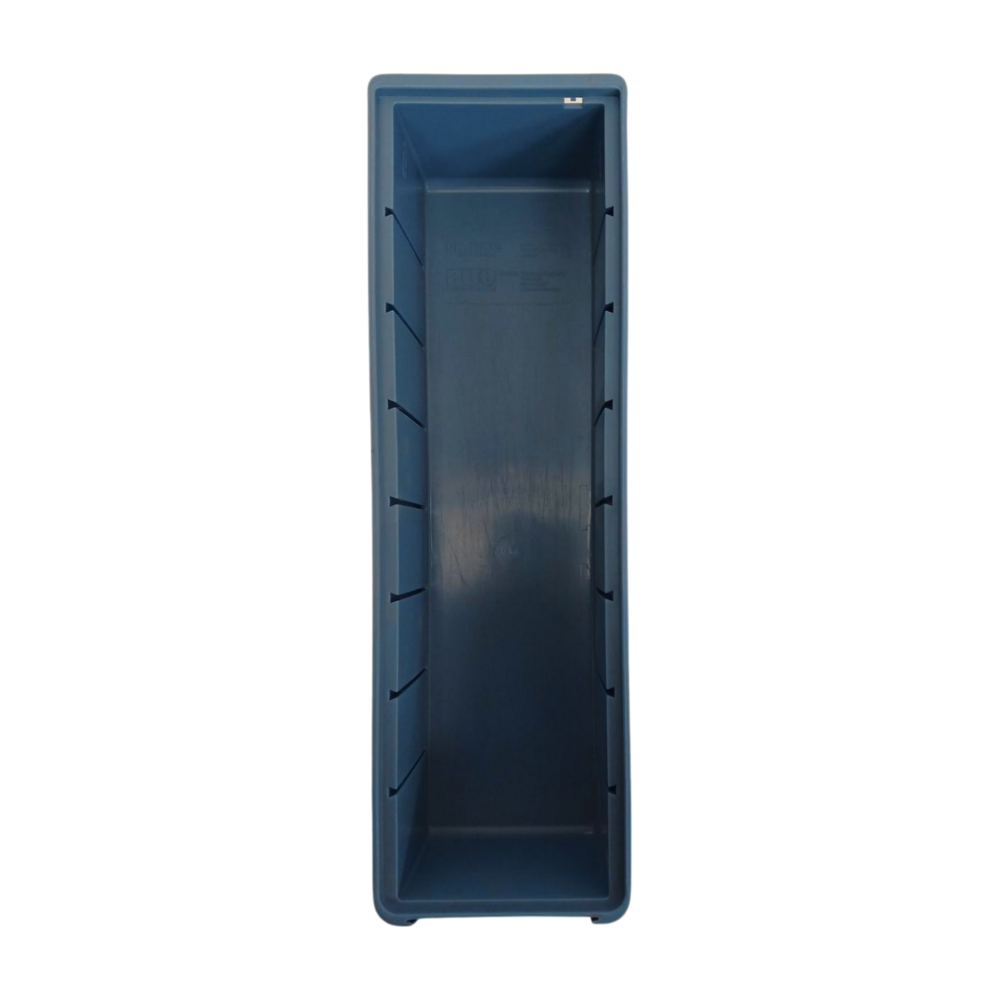 BITO Stellingbak, 400x117x90 mm, blauw kunststof, gebruikt