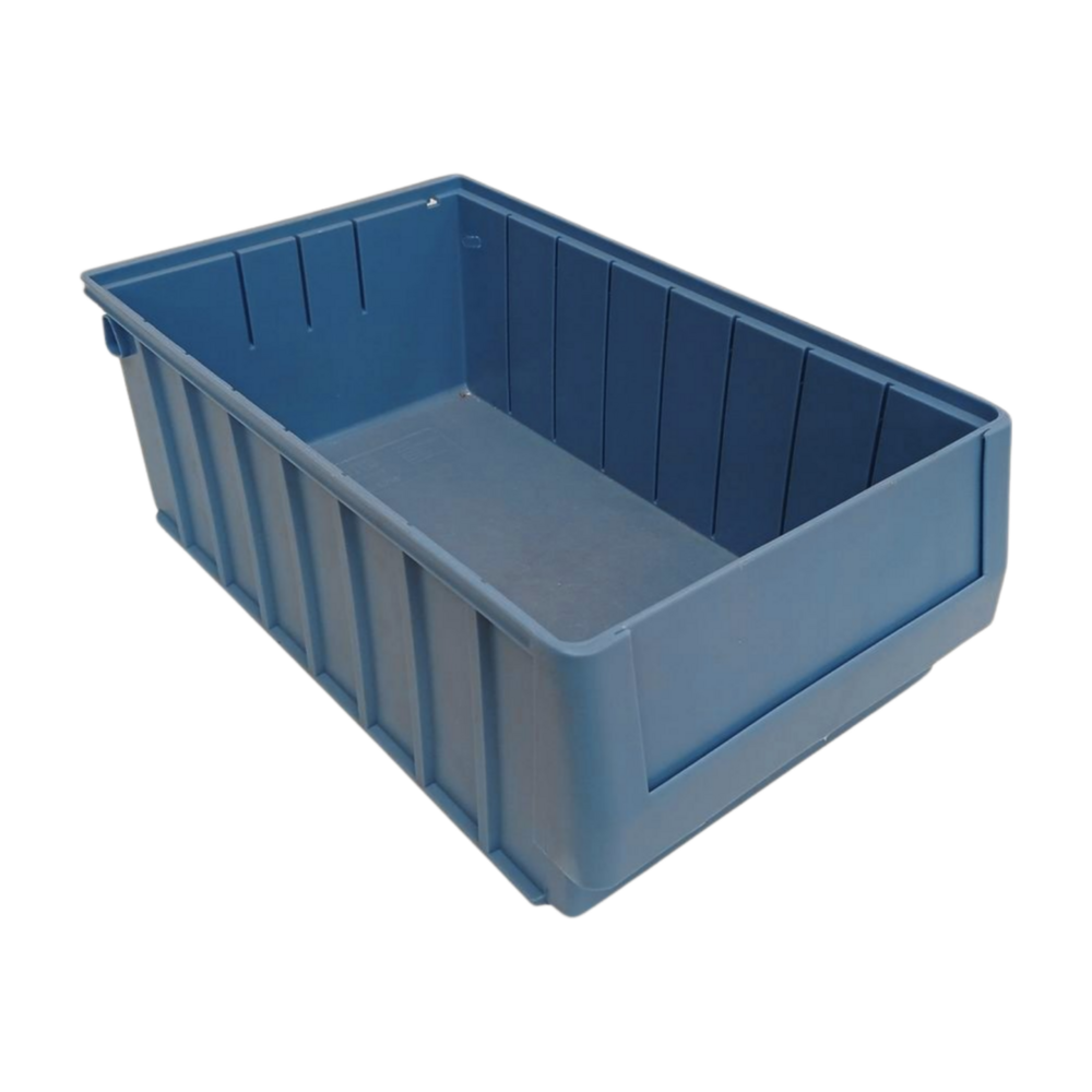 BITO Magazijnbak, 400x234x140 mm, blauw kunststof, gebruikt