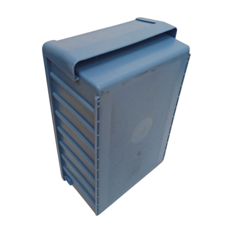 BITO Magazijnbak, 400x234x140 mm, blauw kunststof, gebruikt