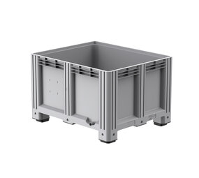 Embox Palletbox kunststof 1200x1000x765 mm, gesloten, 4 poten, nieuw