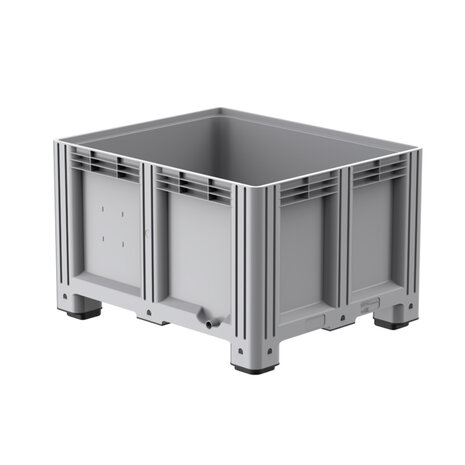 Embox Palletbox kunststof 1200x1000x765 mm, gesloten, 4 poten, nieuw