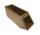 Magazijnbak 525x155x210 mm, grijs metaal, met grijpopening, gebruikt