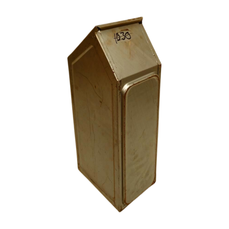 Emtrade Magazijnbak 525x155x120 mm, grijs metaal, met grijpopening, gebruikt