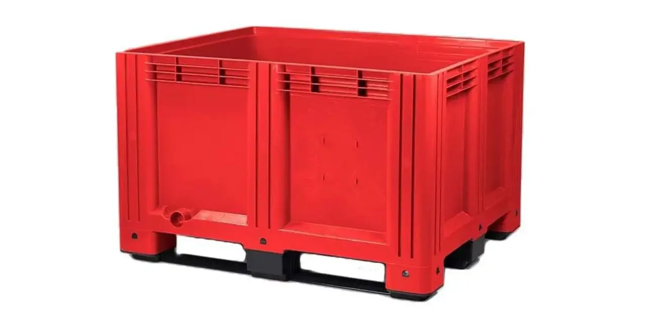 Schoeller Allibert Palletbox MaxiLog, 1200x1000x760, HDPE kunststof, tweede keus, nieuw