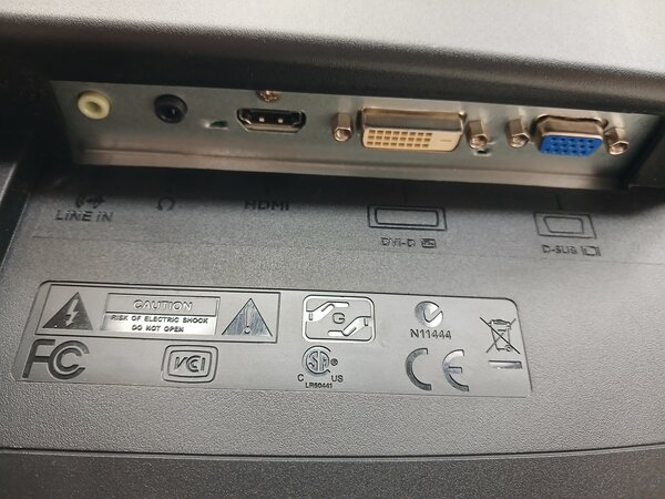 Benq BenQ GL2450 Monitor, 24 inch, TN, Full HD, 60Hz, zwart, gebruikt