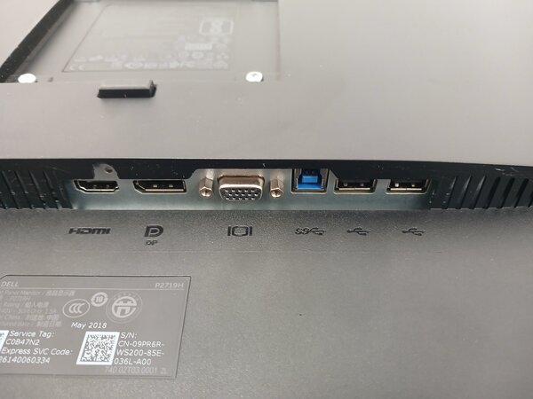 Dell Dell P2719H Monitor, 27 inch, IPS, Full HD, zonder standaard, gebruikt