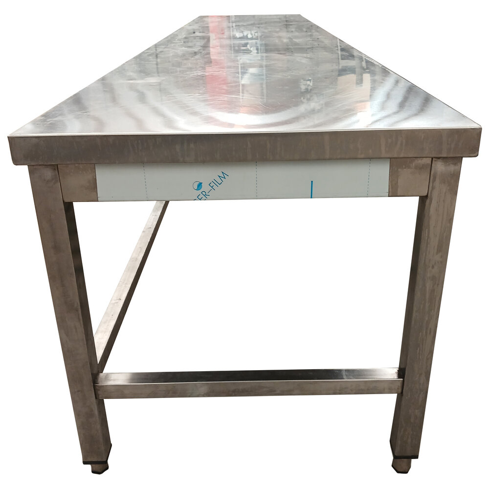 Emtrade RVS Werktafel 2900x600x580 mm, gebruikt