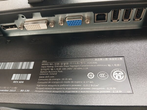 Dell Dell Professional P2414Hb Monitor, 24 inch, IPS, Full HD, gebruikt