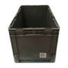 Schoeller Allibert Stapelbak, 600x400x400 mm, euronorm, grijs kunststof, gebruikt