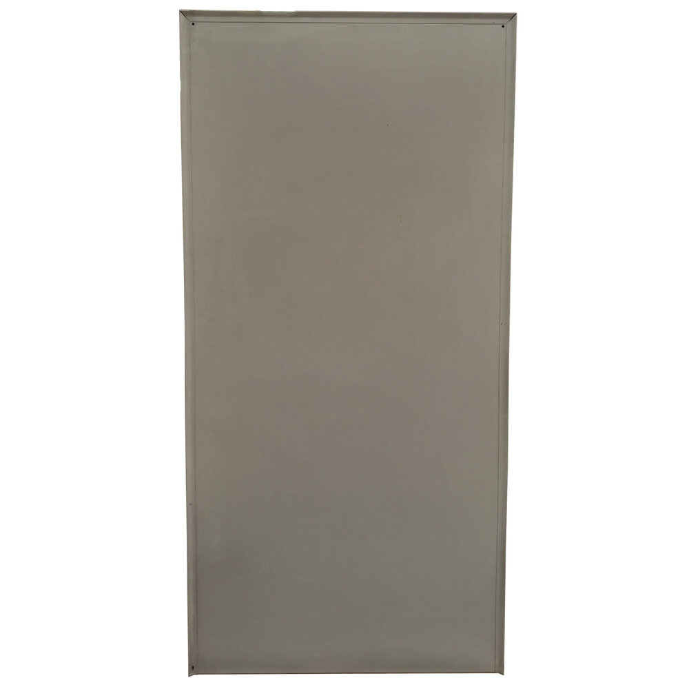 Emtrade Draaideurkast 95x41x195 cm, staal, grijs, 3 legborden, zonder sleutel, gebruikt