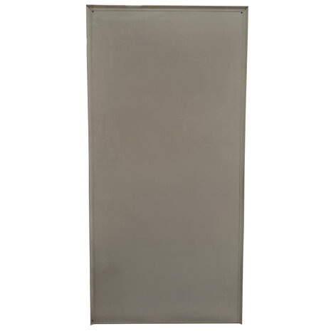 Emtrade Draaideurkast 95x41x195 cm, staal, grijs, 3 legborden, zonder sleutel, gebruikt