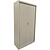 Emtrade Roldeurkast 100x45x195 cm, staal, grijs, gebruikt, 3 legborden, zonder sleutel