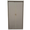Emtrade Roldeurkast 100x45x195 cm, staal, grijs, zonder legborden, zonder sleutel, gebruikt