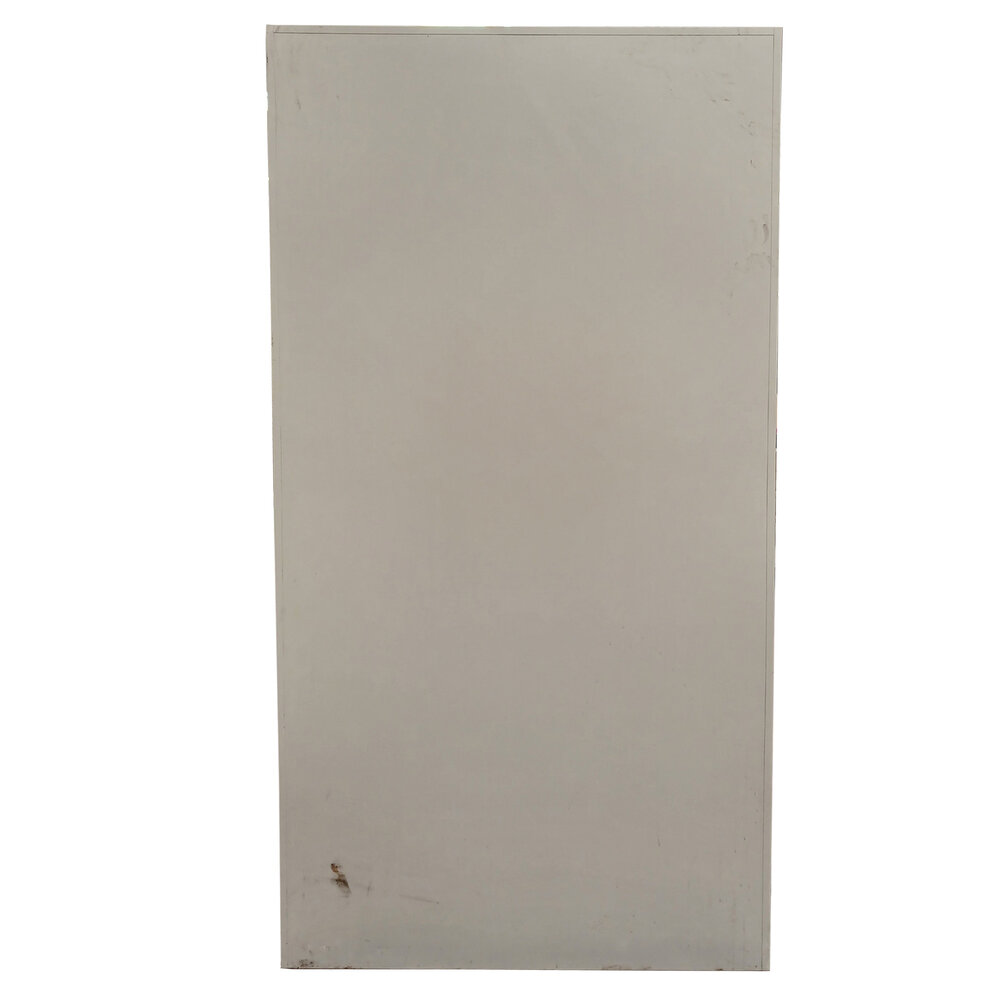 Emtrade Roldeurkast 100x45x195 cm, staal, grijs, zonder legborden, zonder sleutel, gebruikt