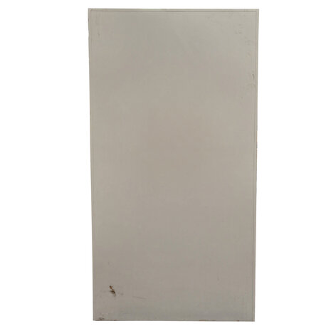 Emtrade Roldeurkast 100x45x195 cm, staal, grijs, zonder legborden, zonder sleutel, gebruikt