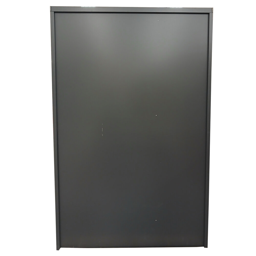 Emtrade Roldeurkast 125x50x195 cm, staal, antraciet, zonder legborden, inclusief sleutels, gebruikt