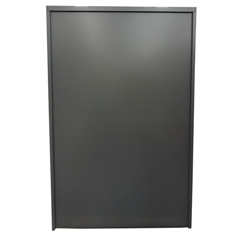 Emtrade Roldeurkast 125x50x195 cm, staal, antraciet, zonder legborden, inclusief sleutels, gebruikt