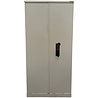 Emtrade Kluiskast 93x51,5x196 cm, staal, grijs, 2 legborden, inclusief 1 sleutel, gebruikt