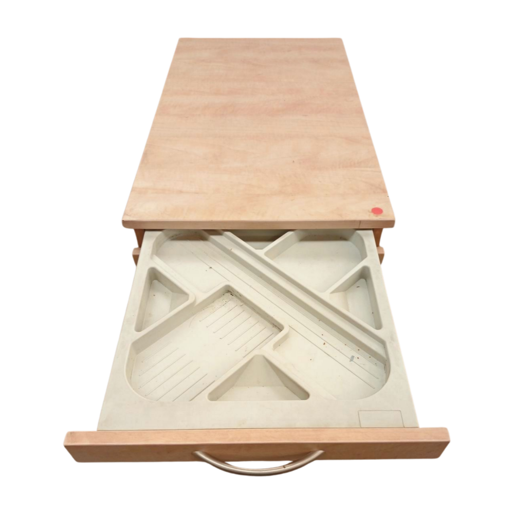 Emtrade Houten ladeblok 43x76,5x60 cm met 4 lades, op 4 wielen, gebruikt