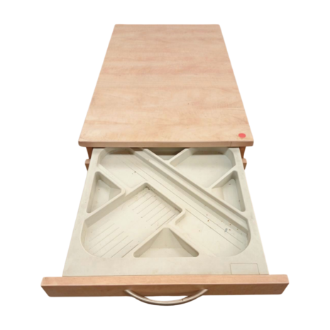 Emtrade Houten ladeblok 43x76,5x60 cm met 4 lades, op 4 wielen, gebruikt