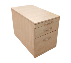 Emtrade Houten ladeblok 43x76,5x60 cm met 3 lades, op 4 wielen, gebruikt