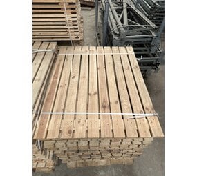 Emtrade Vurenhouten vlonder 880x1100x20mm 90% gesloten, gebruikt