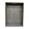 Emtrade Stapelbak 800x600x168 mm, donkergrijs PP kunststof, gesloten, gebruikt, 4 handgrepen